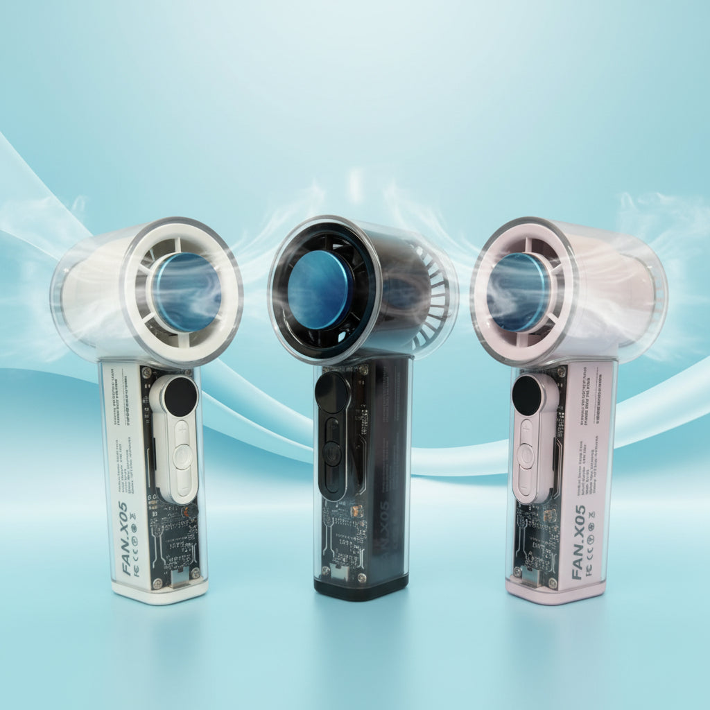 Transparent Handheld Power Fan