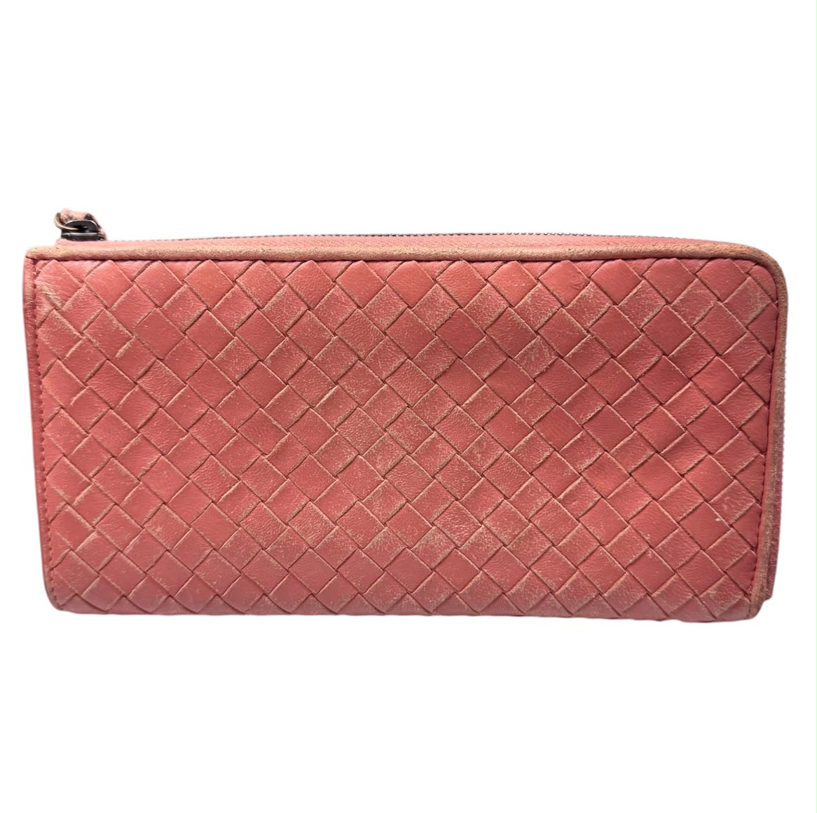 Bottega Veneta Leather Orange & Brown Colour Long Shape Wallet