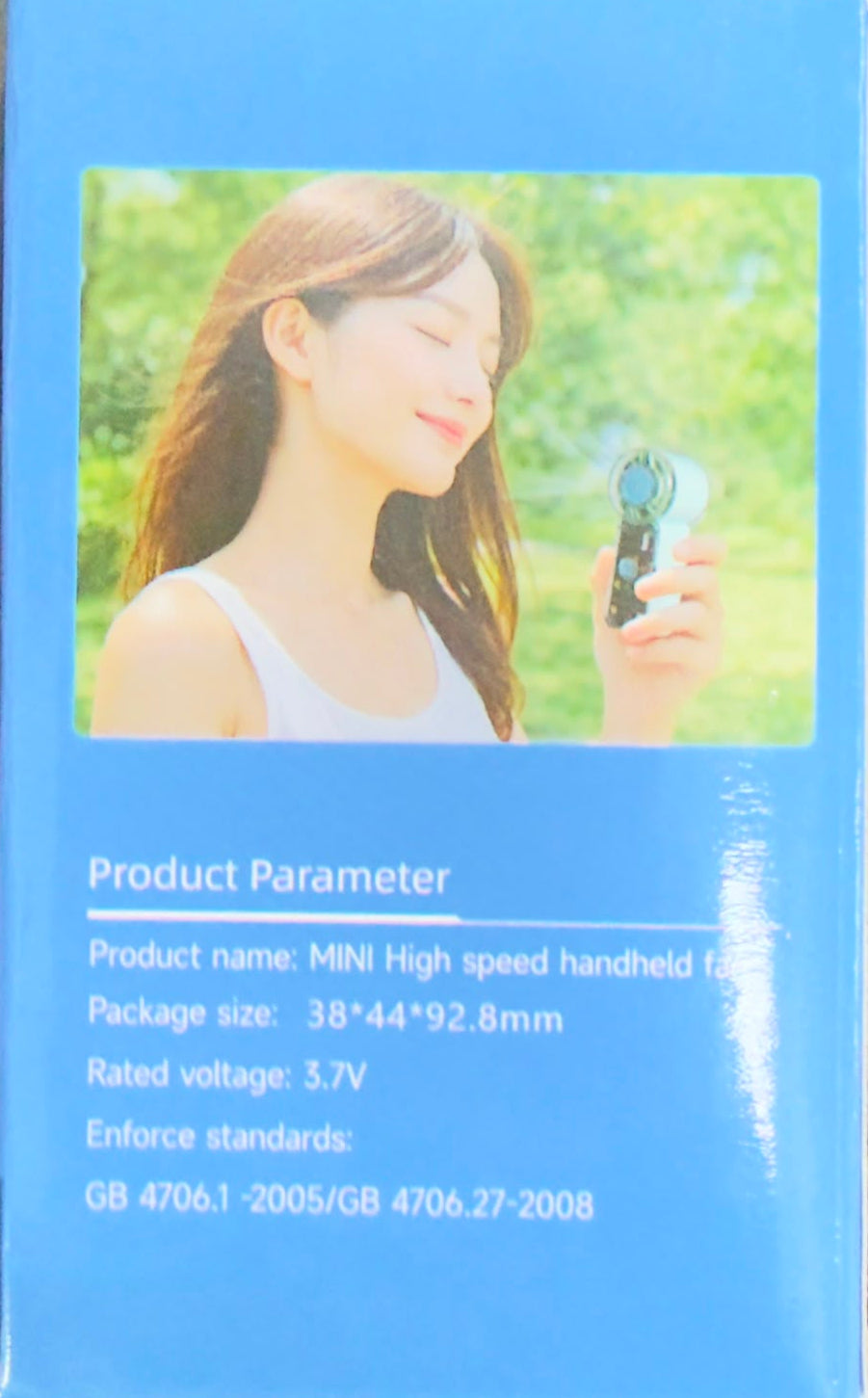 Mini See-Through Handheld Power Fan