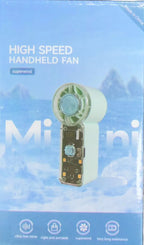 Mini See-Through Handheld Power Fan