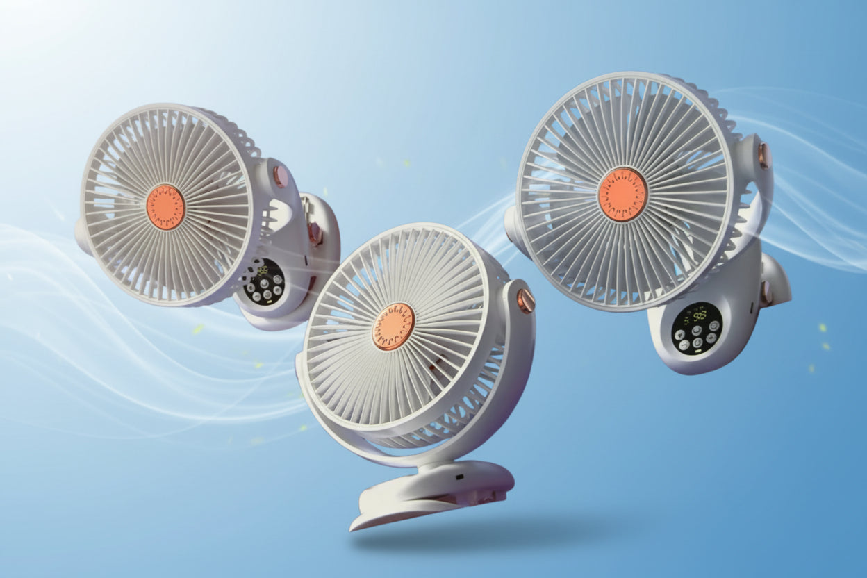 Multi-Function Fan with Clamp & Hanging Design - M142-42F20
