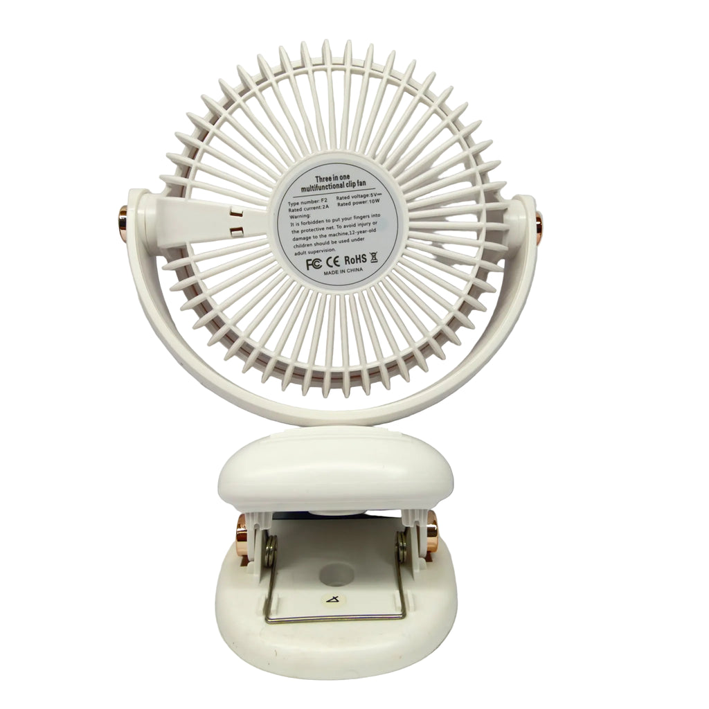 Multi-Function Fan with Clamp & Hanging Design - M142-42F20