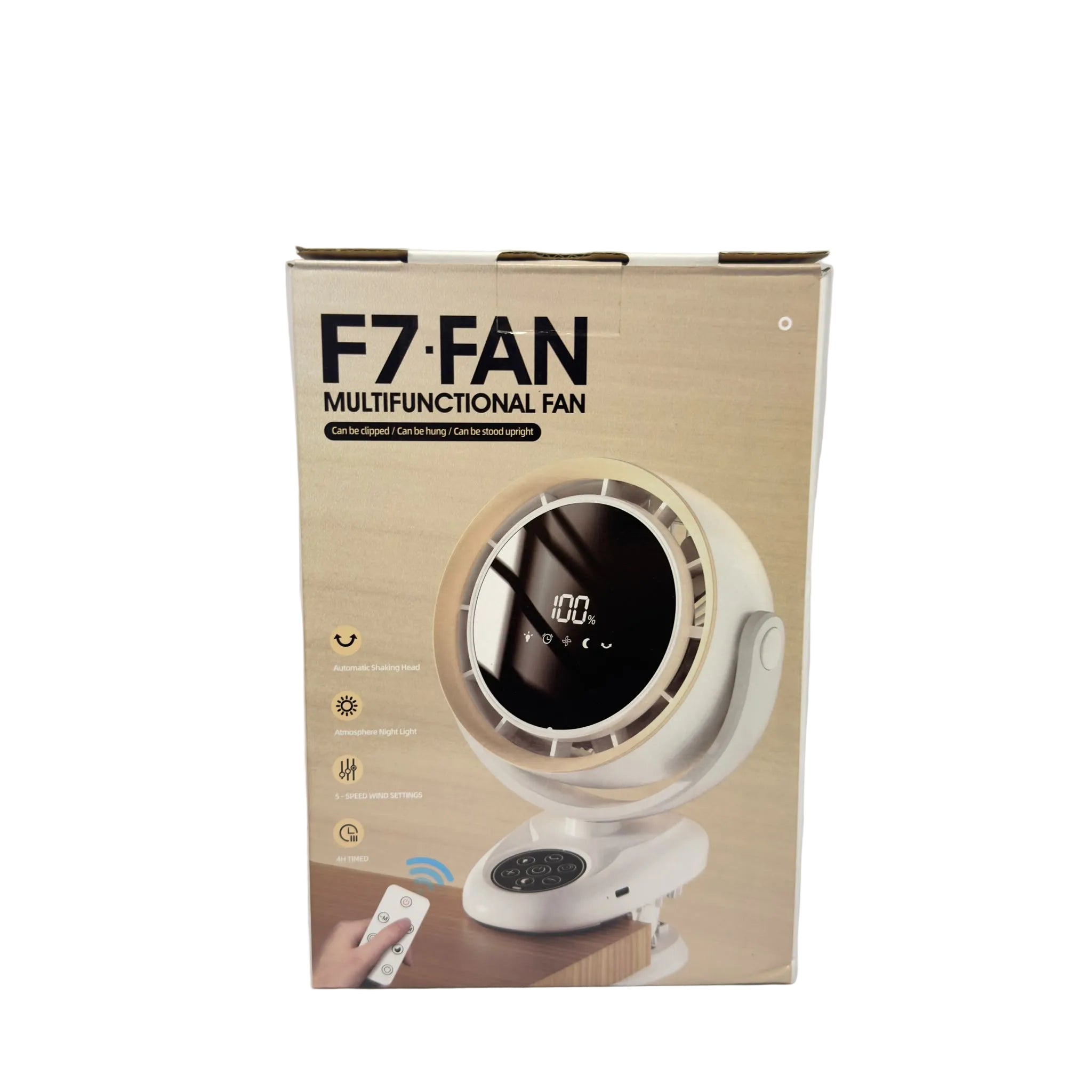 Oscillating Table Fan with Clip