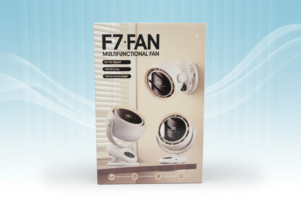 Oscillating Table Fan with Clip