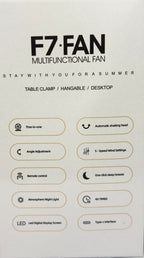 Oscillating Table Fan with Clip