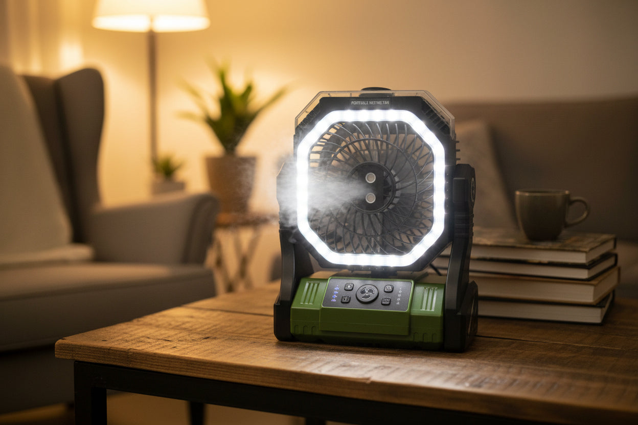 2-in-1 Portable Fan Light - J328-77F290 Main image