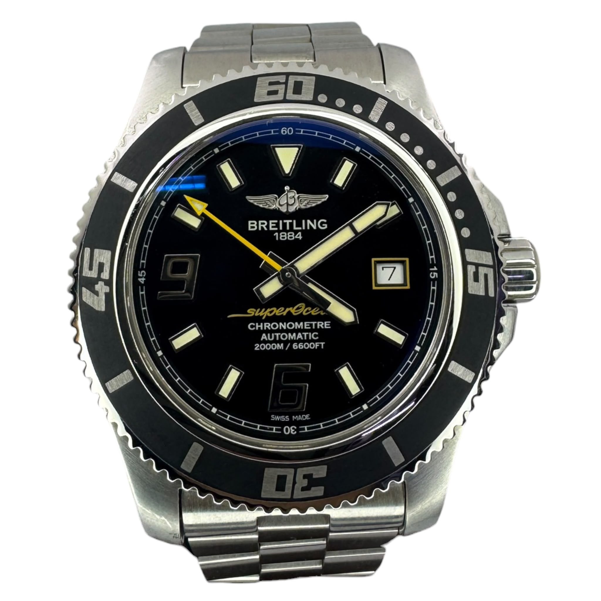 Breitling Superocean A17391 Automatic Watch With Cert and Box 42mm