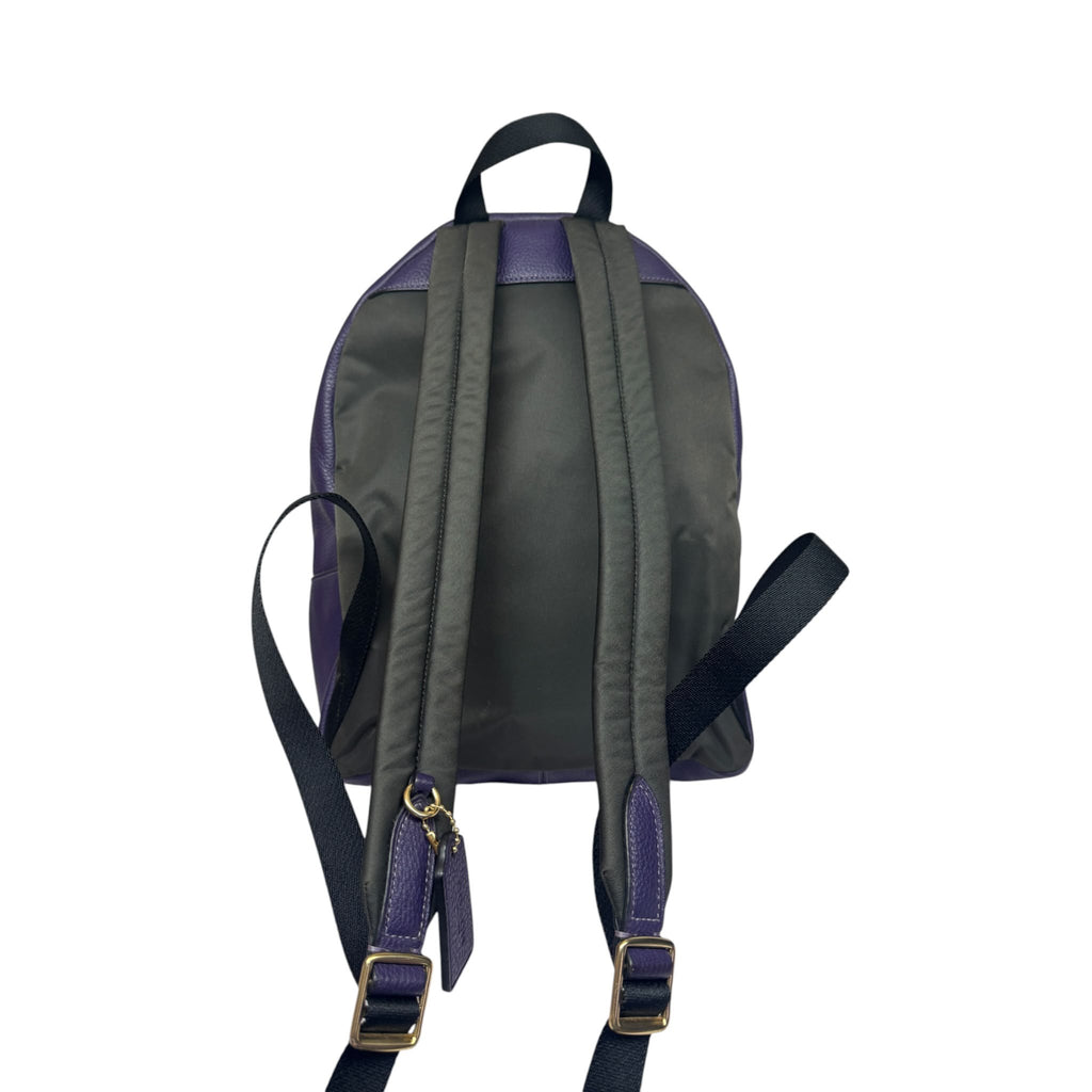 Coach F30550 Plain Leather Backpack Bag