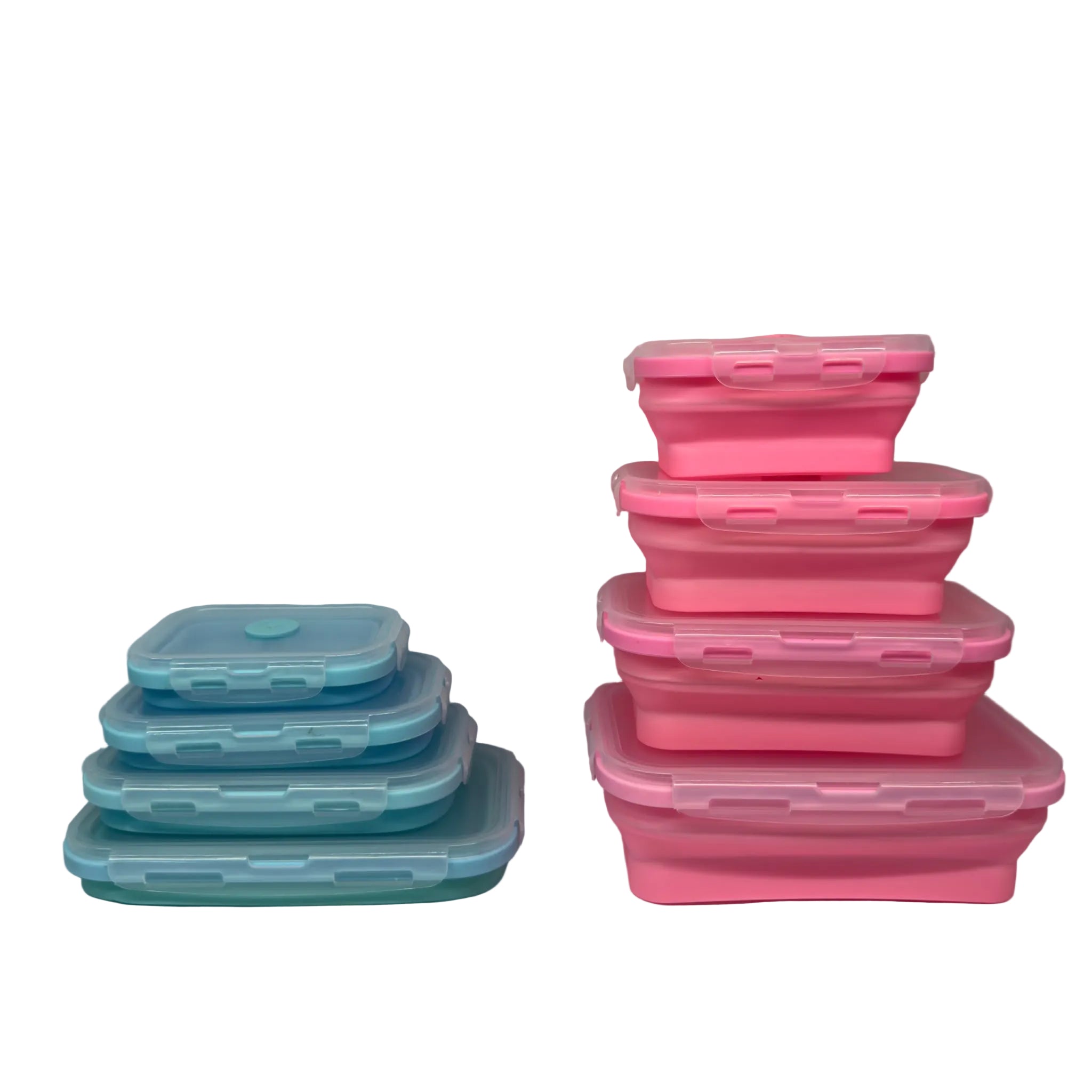 3-Piece Foldable Silicone Lunch Box Set - H72-3SET
