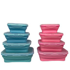 3-Piece Foldable Silicone Lunch Box Set - H72-3SET