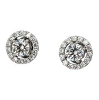 750WG 2Way Natural Diamond D2=Appx 1ct, D28=0.51cts Earring