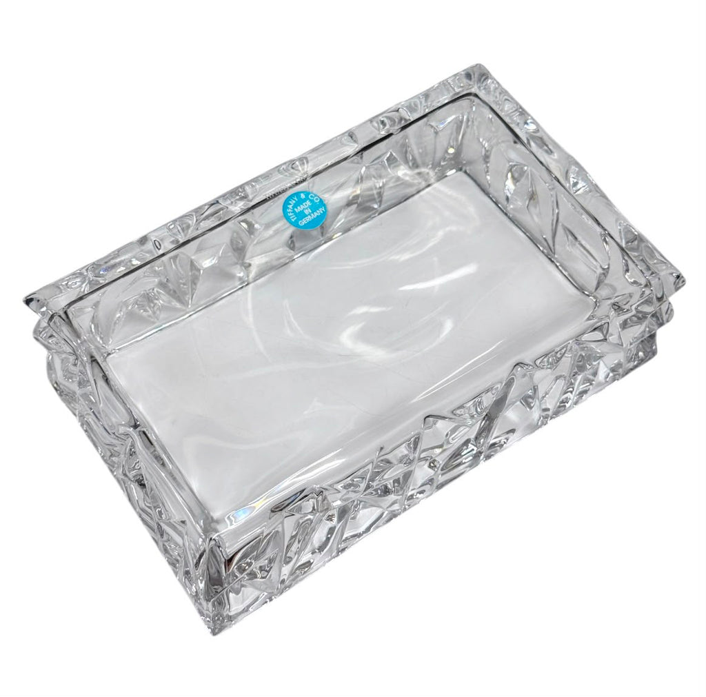 Tiffany & CO Crystal Rock Cut Trinket Box