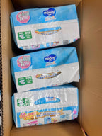 Moony Air Fit Tape Baby Diapers, Newborn, NB-5kg, 90 Pcs x 3 Packs