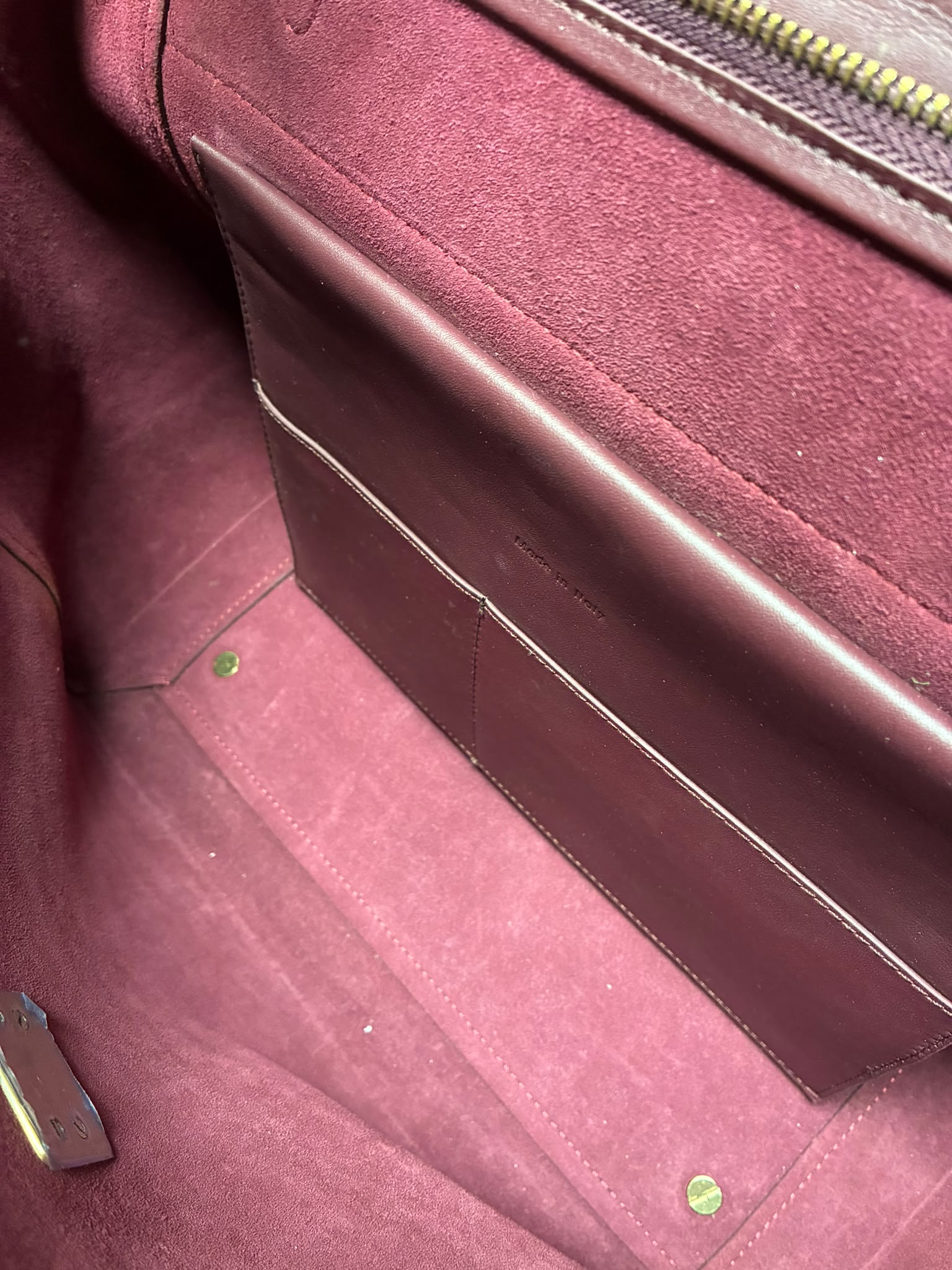 Celine Small Belt Bag Burgundy