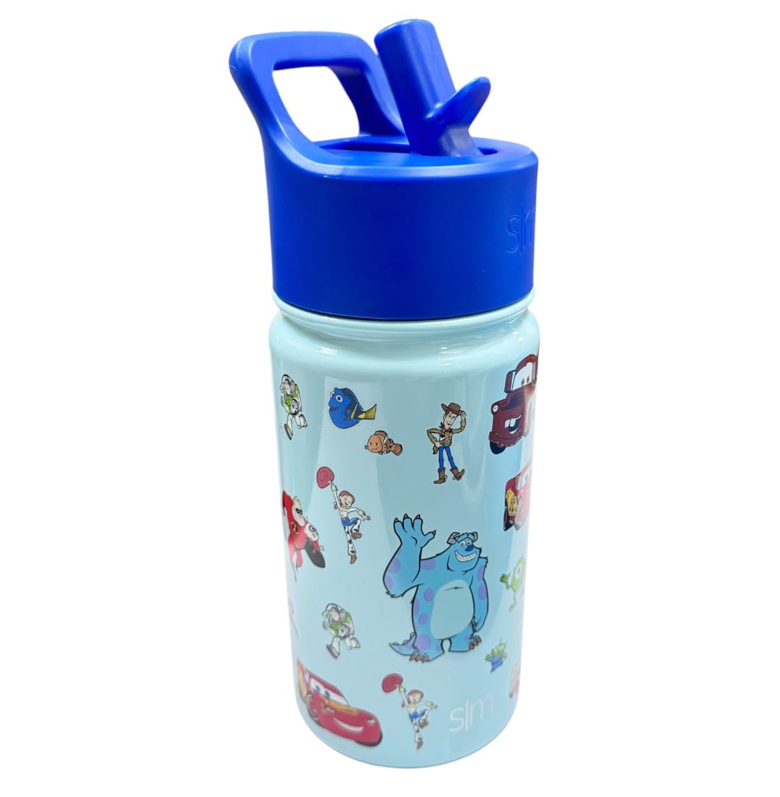 Simple Modern Disney Pixar Kids Water Bottle with Straw Lid. Reusable Insulated Stainless Steel Cup for School, Summit Collection 14oz, Pixar Pals Main image