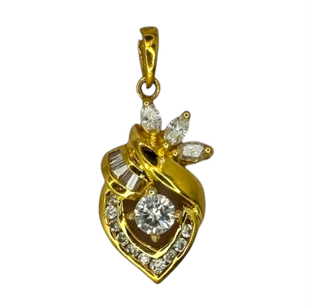 750YG Diamond Pendant