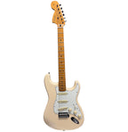 Fender Jimi Hendrix Stratocaster Electric Guitar, Maple FB, Olympic White