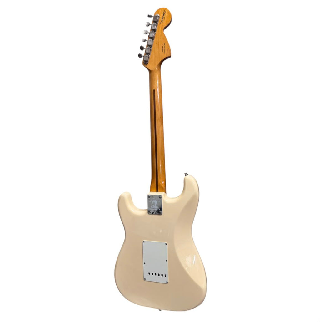 Fender Jimi Hendrix Stratocaster Electric Guitar, Maple FB, Olympic White