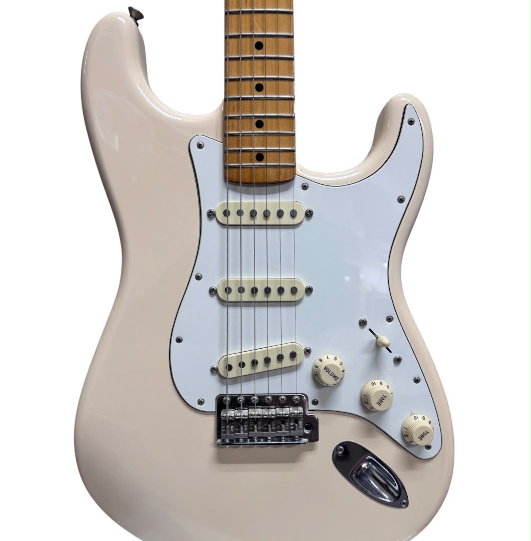 Fender Jimi Hendrix Stratocaster Electric Guitar, Maple FB, Olympic White