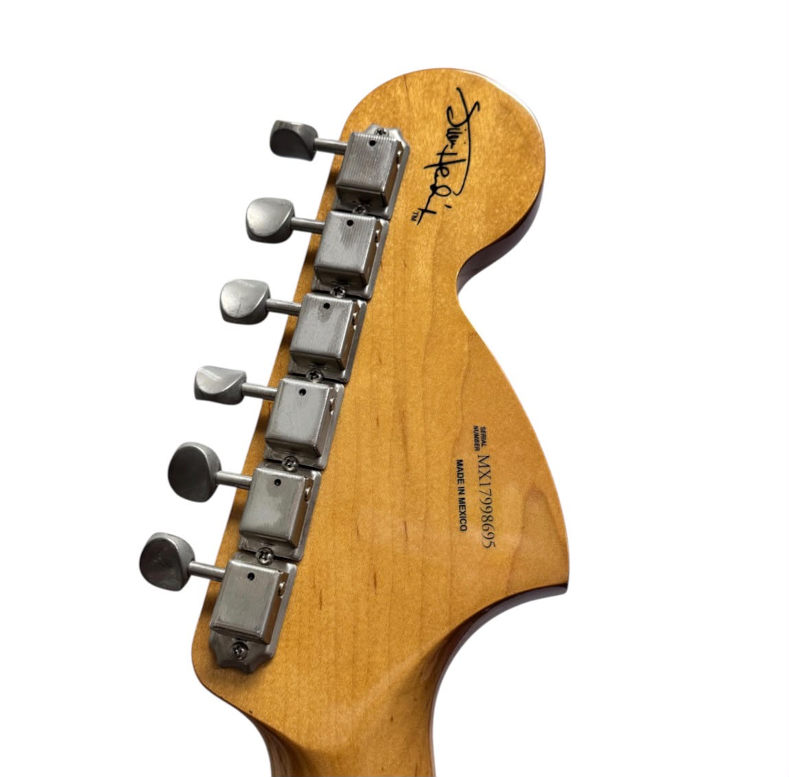Fender Jimi Hendrix Stratocaster Electric Guitar, Maple FB, Olympic White