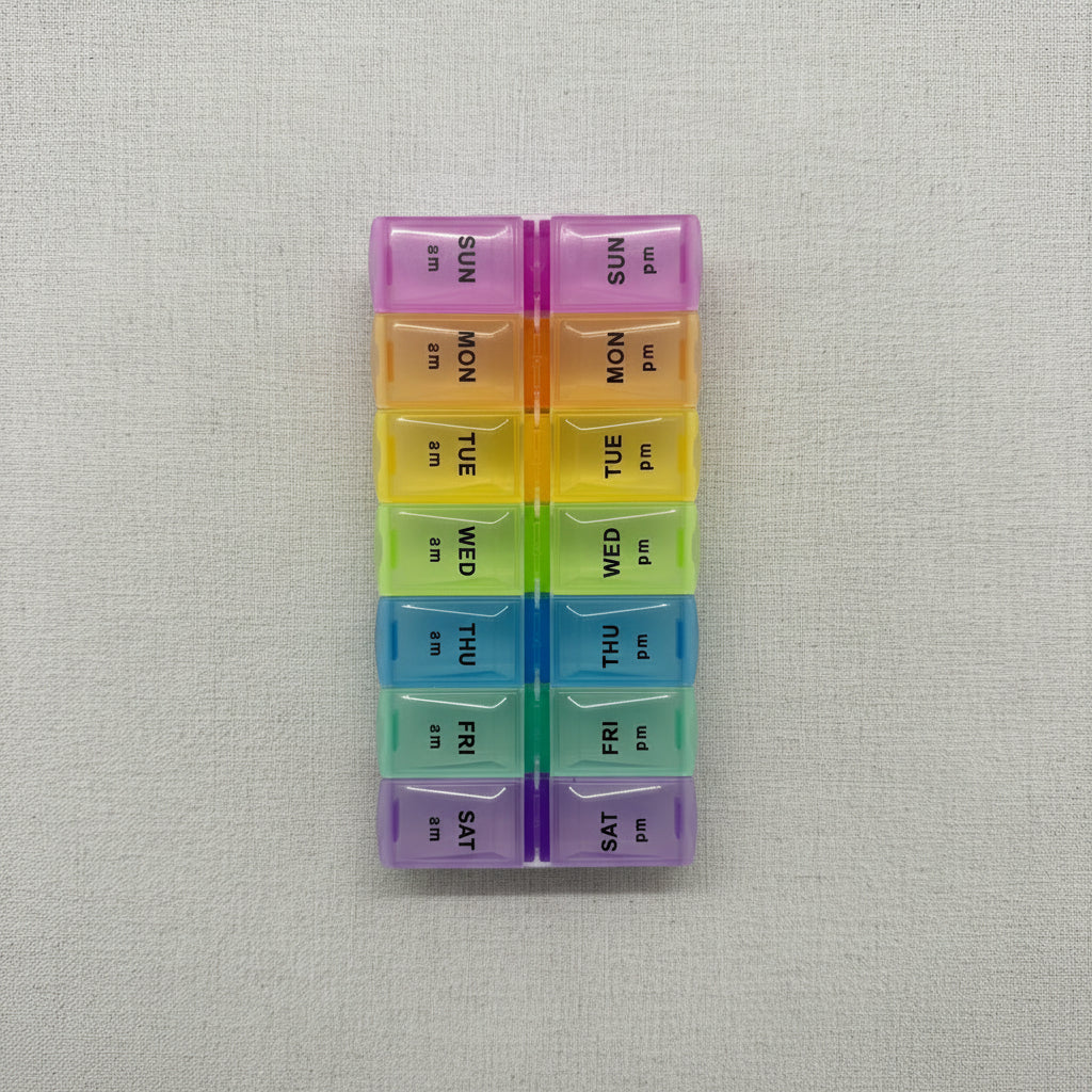 7-Day AM/PM Pill Container - H140-712 Main image