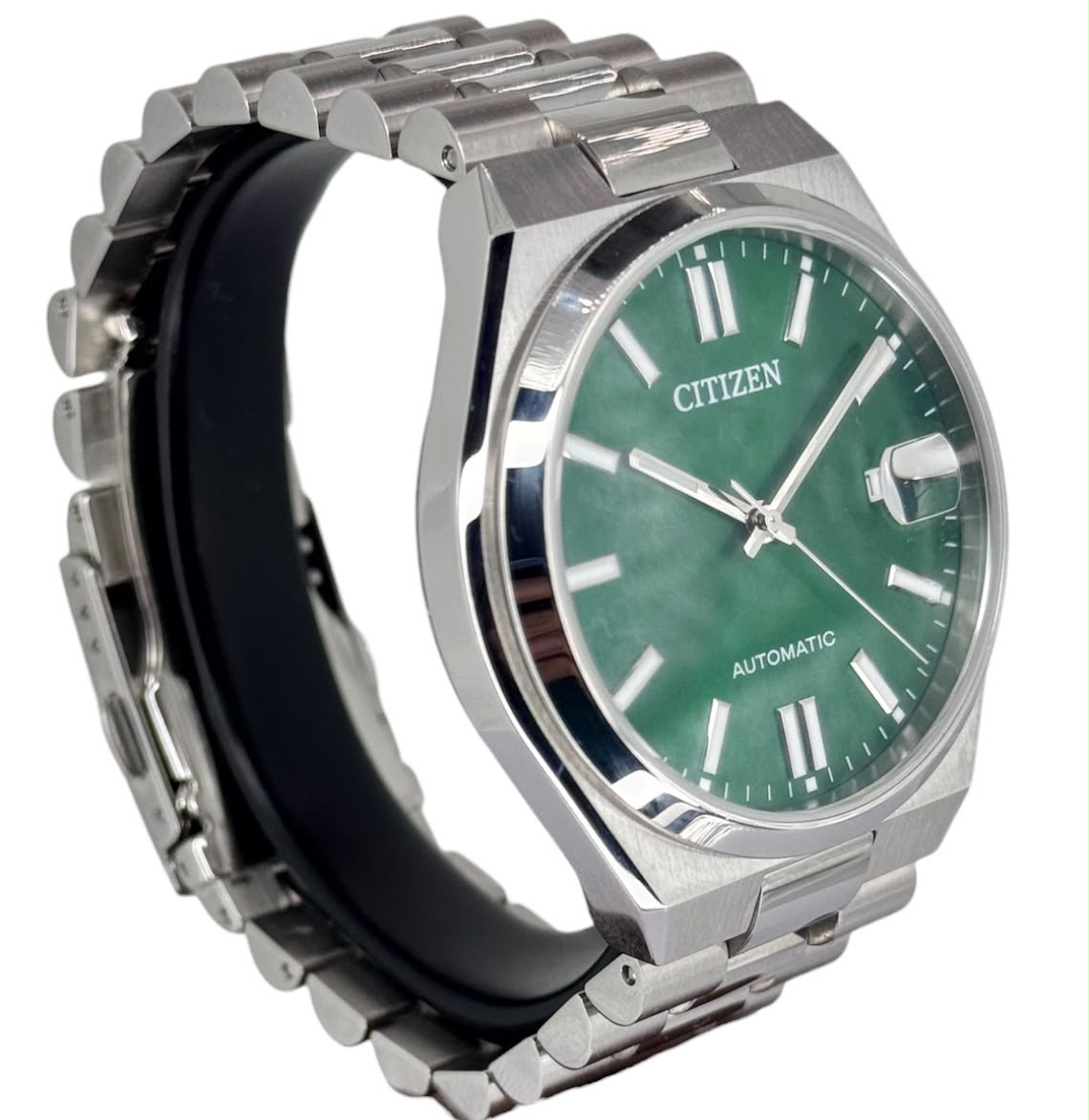CITIZEN Tsuyosa Automatic Green Dial Watch, 40mm