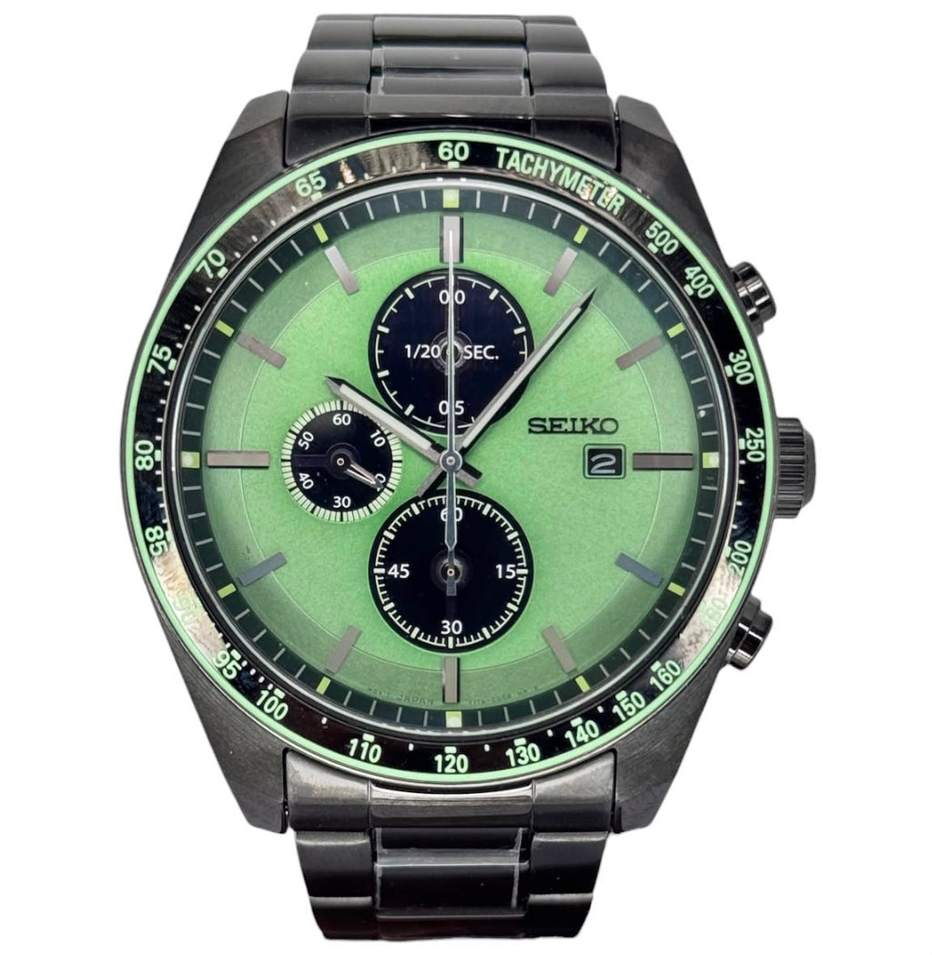 SEIKO Selection SBPY147 Solar Men's Athletic Chronograph Watch, 44mm