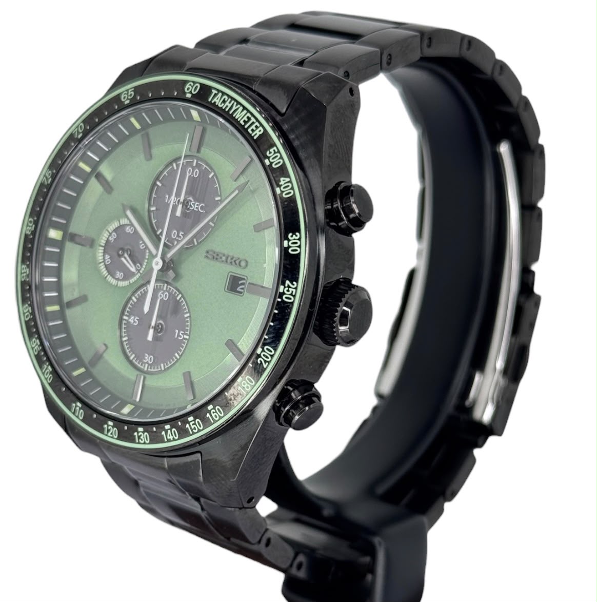 SEIKO Selection SBPY147 Solar Men's Athletic Chronograph Watch, 44mm