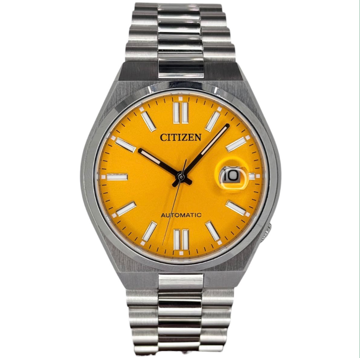 CITIZEN Tsuyosa Automatic Yellow Dial Watch, 40mm Main image