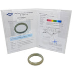 Fei Cui Jadeite Jade Oval Shape Bangle With Cert