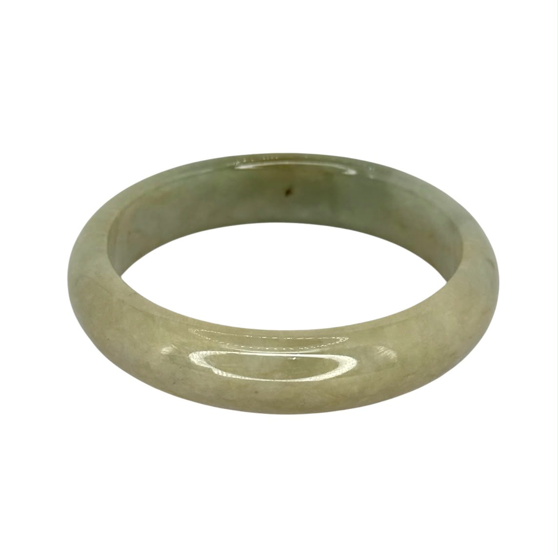 Fei Cui Jadeite Jade Oval Shape Bangle With Cert