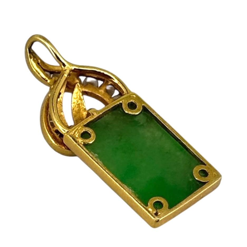 20KYG Diamond Jade Pendant