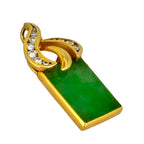 20KYG Diamond Jade Pendant