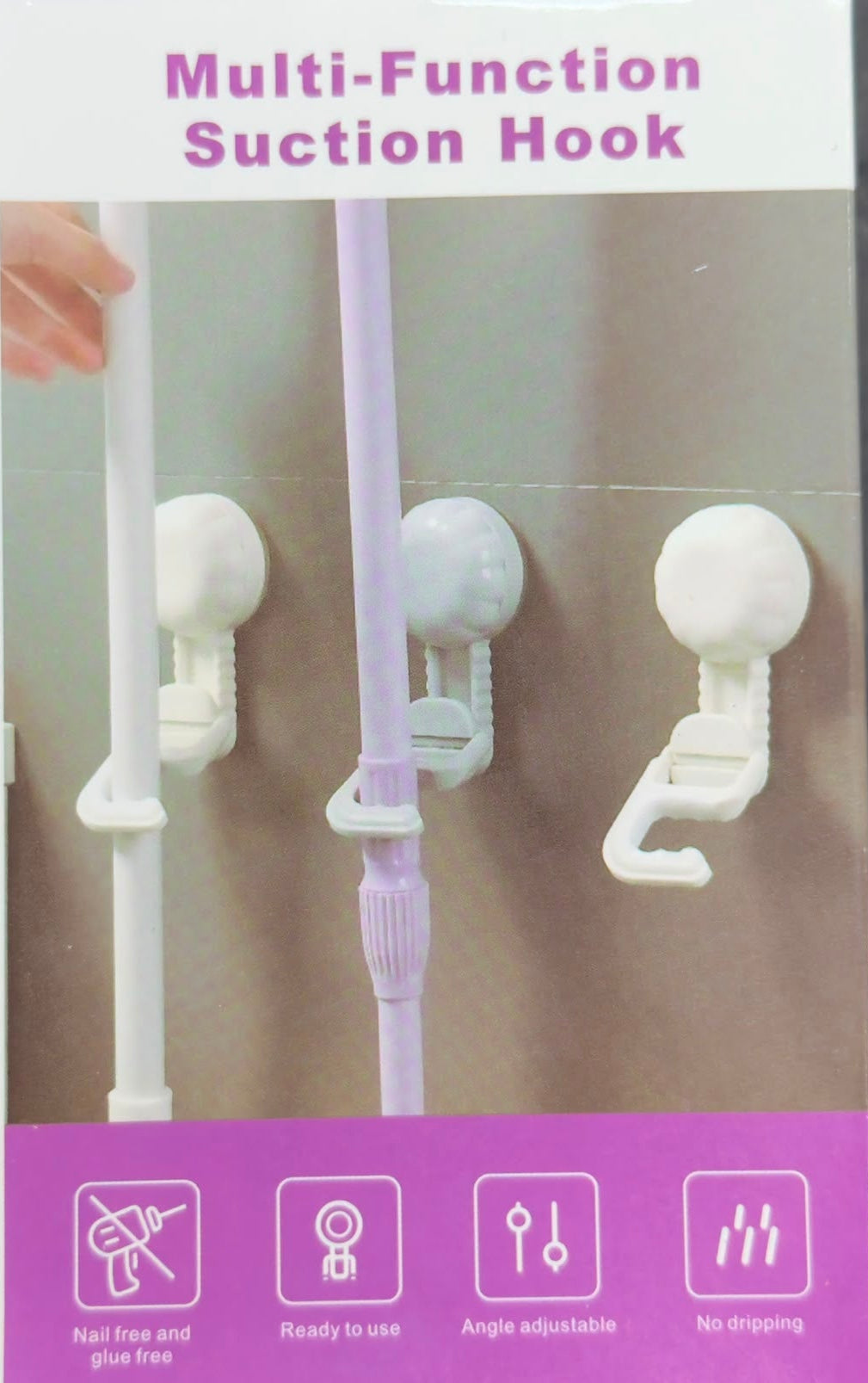 Suction Cup Hook for Broom & Mop