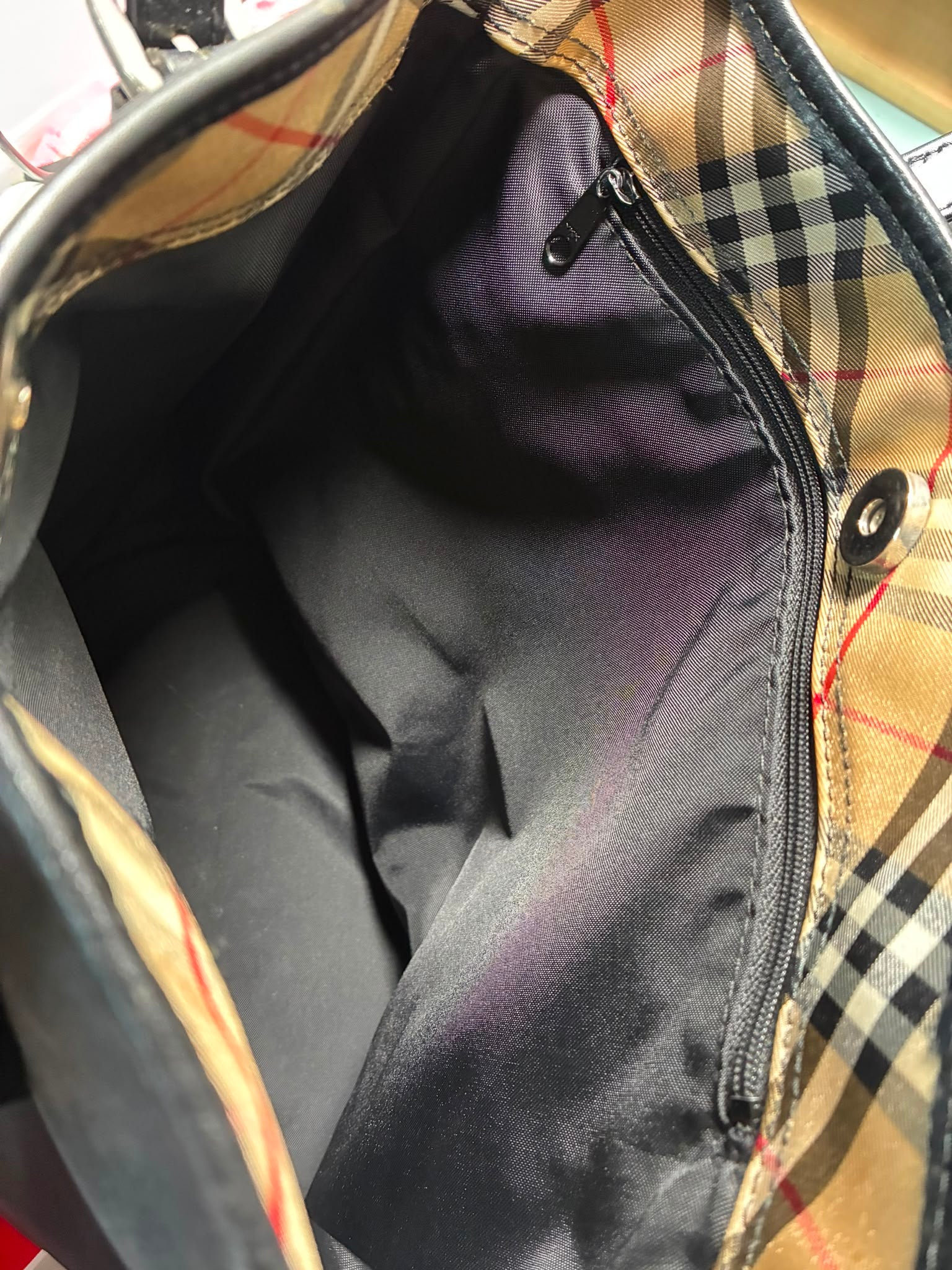 Burberry Blue Label Nylon Bucket Tote