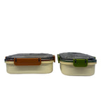 Lunch Box with Stainless Steel Compartment - HH074