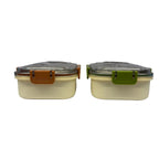 Lunch Box with Stainless Steel Compartment - HH074