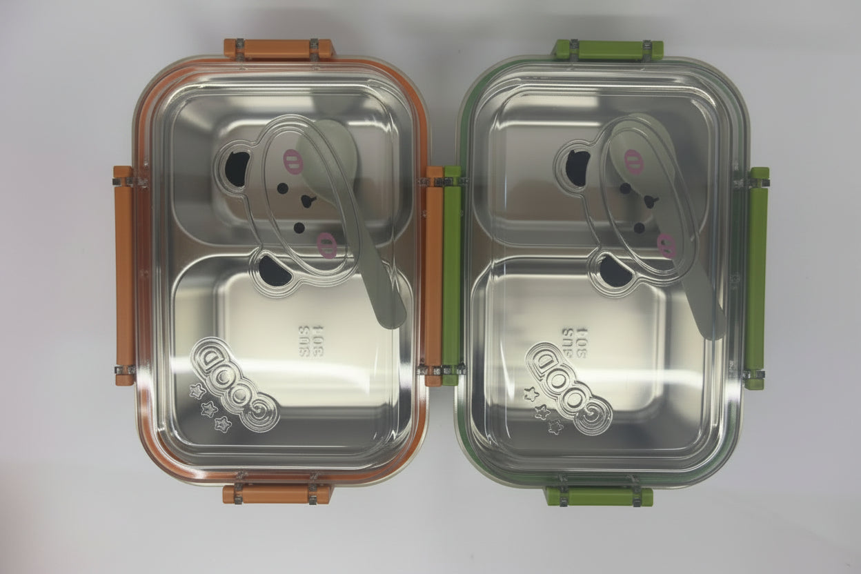 Lunch Box with Stainless Steel Compartment - HH074 Secondary image