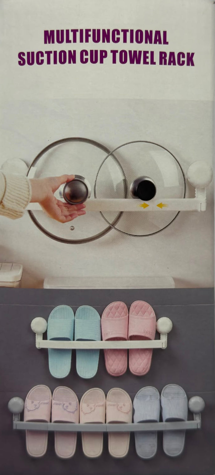 Suction Cup Hook Towel Rack