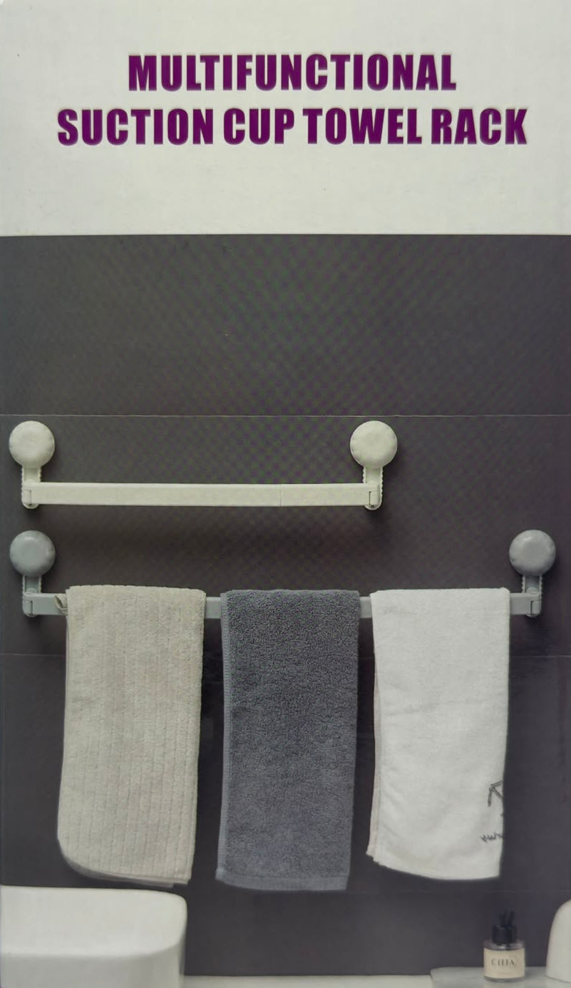 Suction Cup Hook Towel Rack