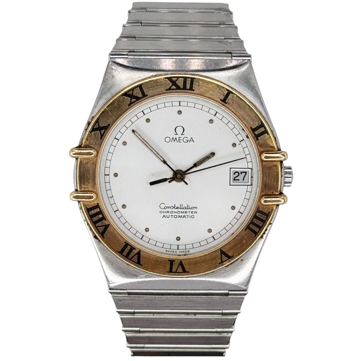 Omega Constellation 18K Yellow Gold Bezel Automatic Watch, 36mm
