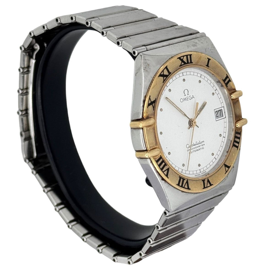 Omega Constellation 18K Yellow Gold Bezel Automatic Watch, 36mm