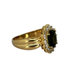 750YG Tourmaline Diamond Ring