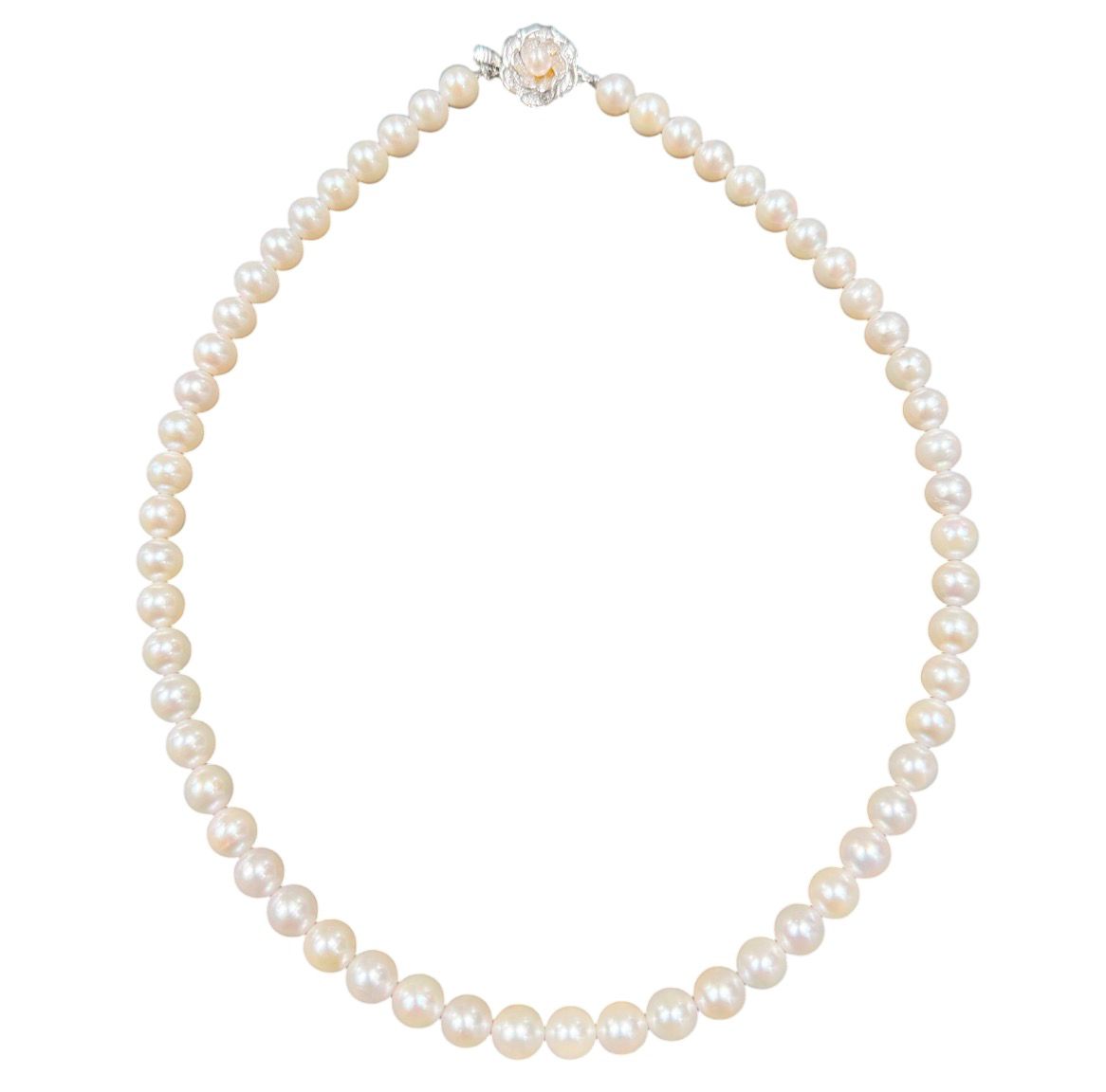 Pearl 7.0-7.4mm Necklace With Silver Clasp Main image