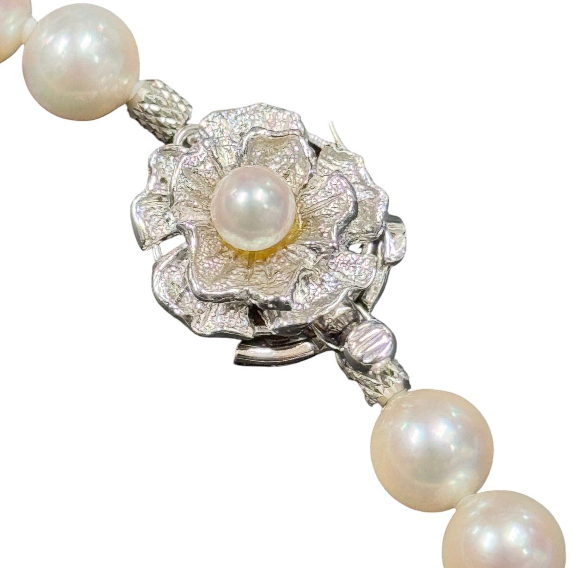 Pearl 7.0-7.04mm Necklace With Silver Clasp