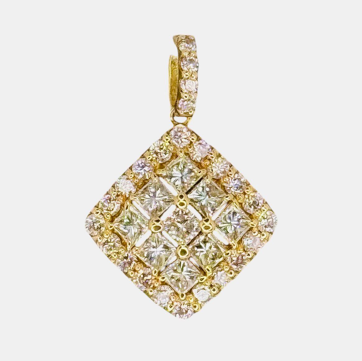 18KYG Diamond=1cts Pendant
