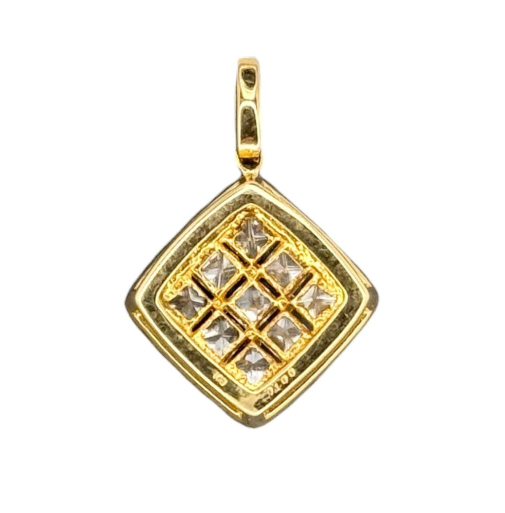 18KYG Diamond=1cts Pendant