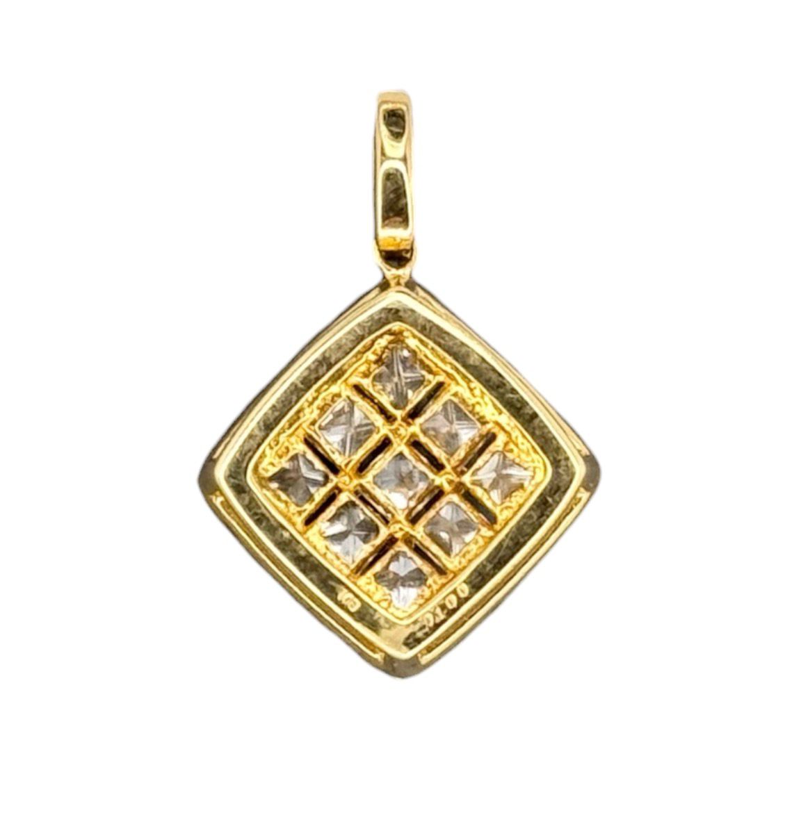 18KYG Diamond=1cts Pendant
