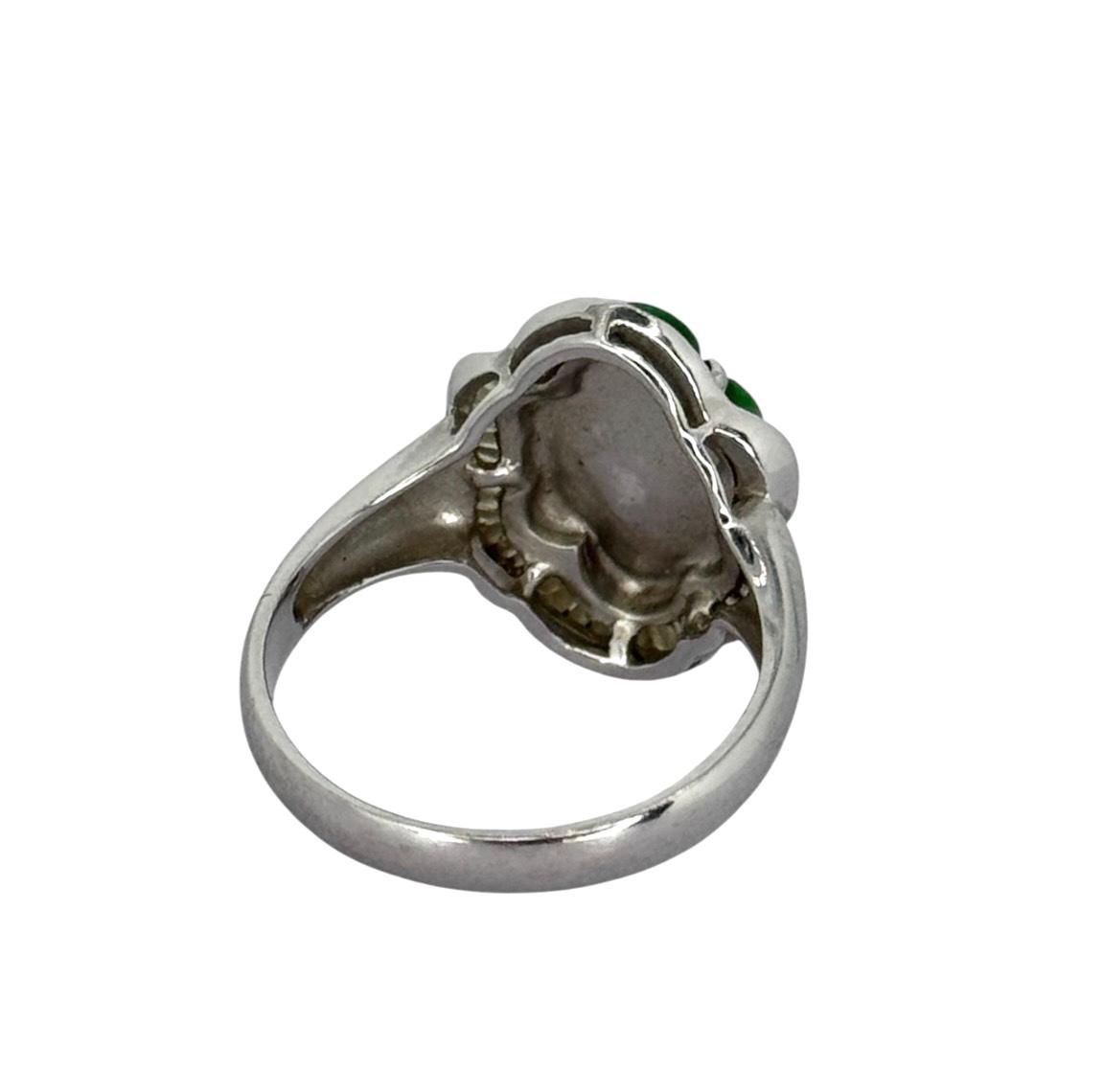750WG Ruyi A Jade Diamond RIng