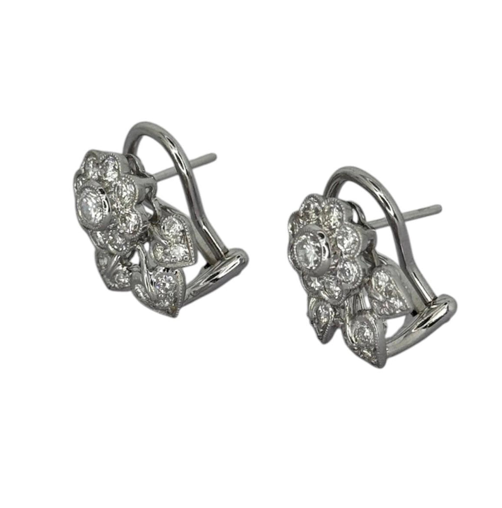 Larry 750WG Flora Diamond =1.22cts Earring
